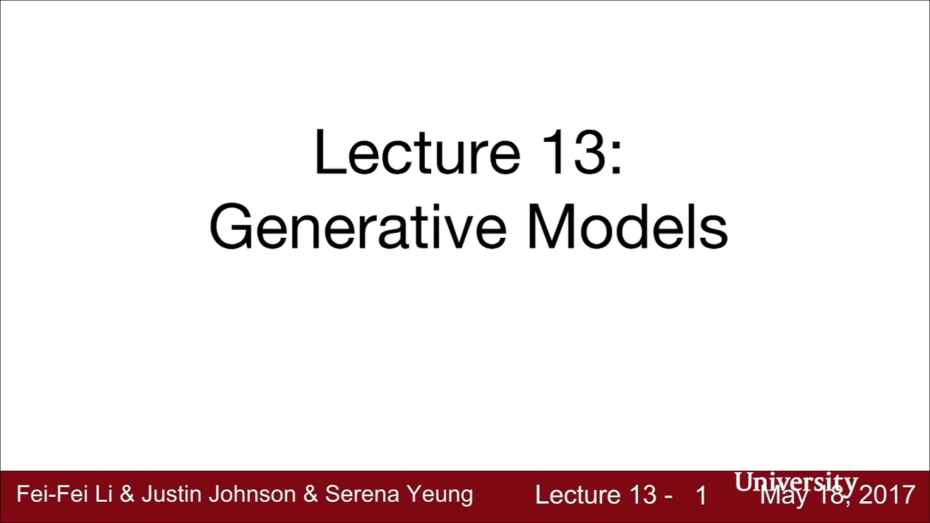 13. Generative Models